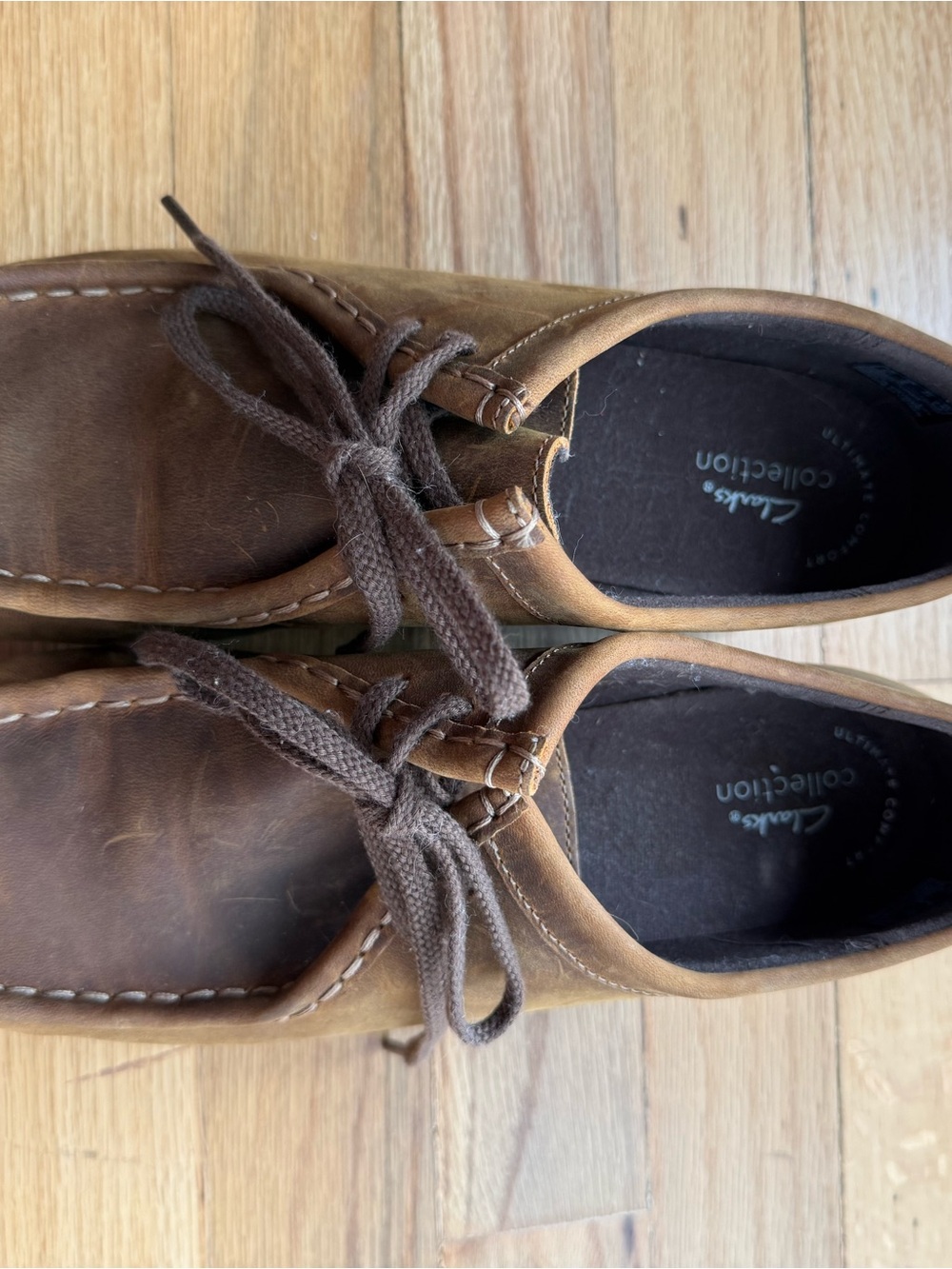 Clarks Brown Leather Women’s Mules with Cream Sole - Picture 2 of 7